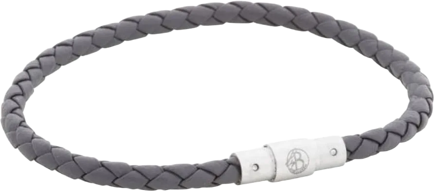 Leandro Leather Bracelet Grey