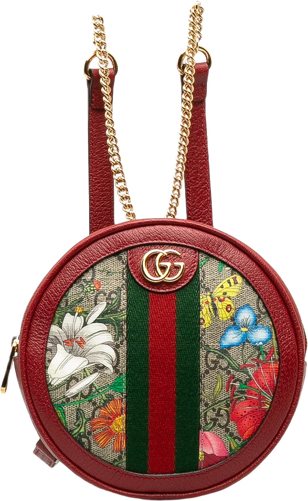 Gucci Gg Supreme Flora Ophidia Backpack