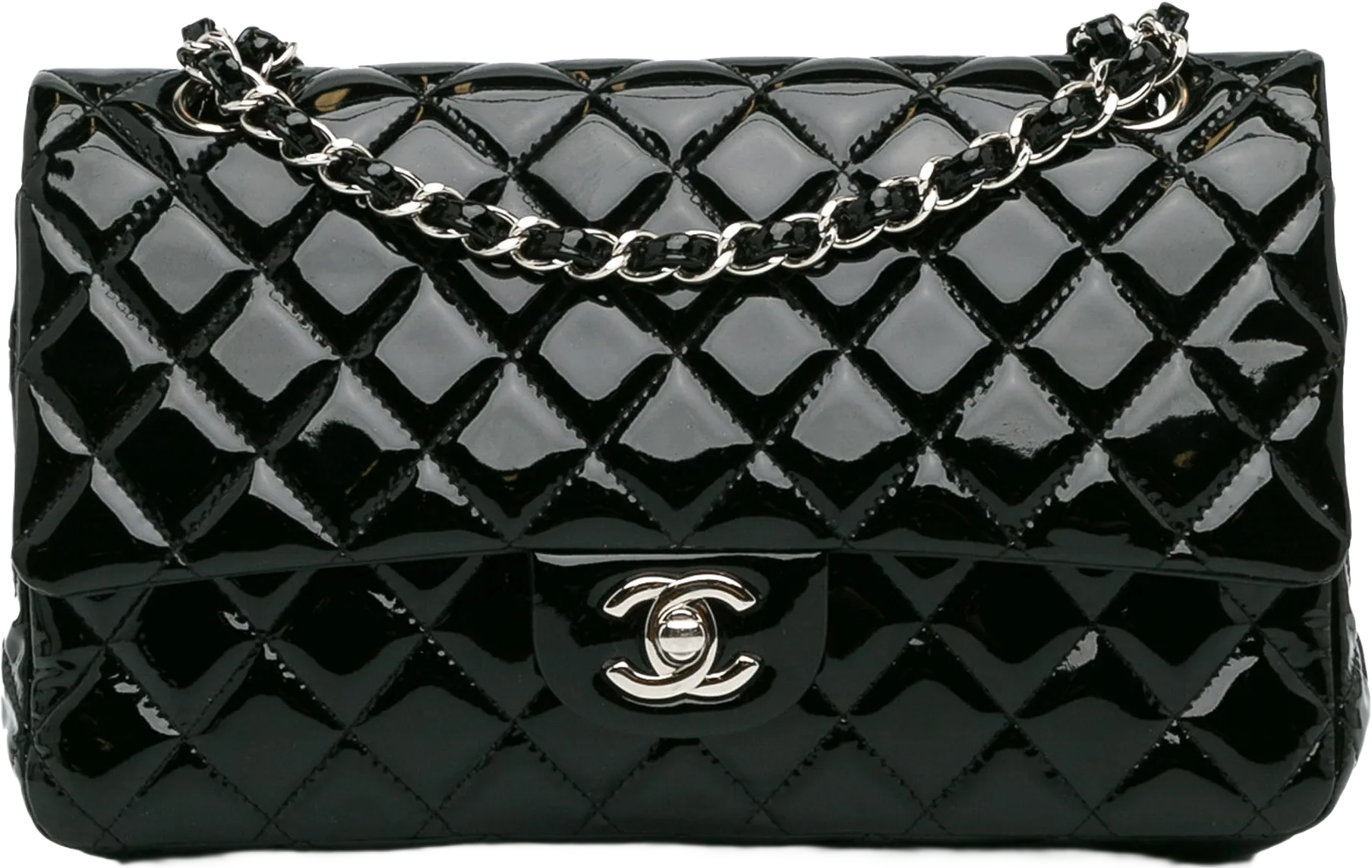 Chanel Medium Classic Patent Double Flap