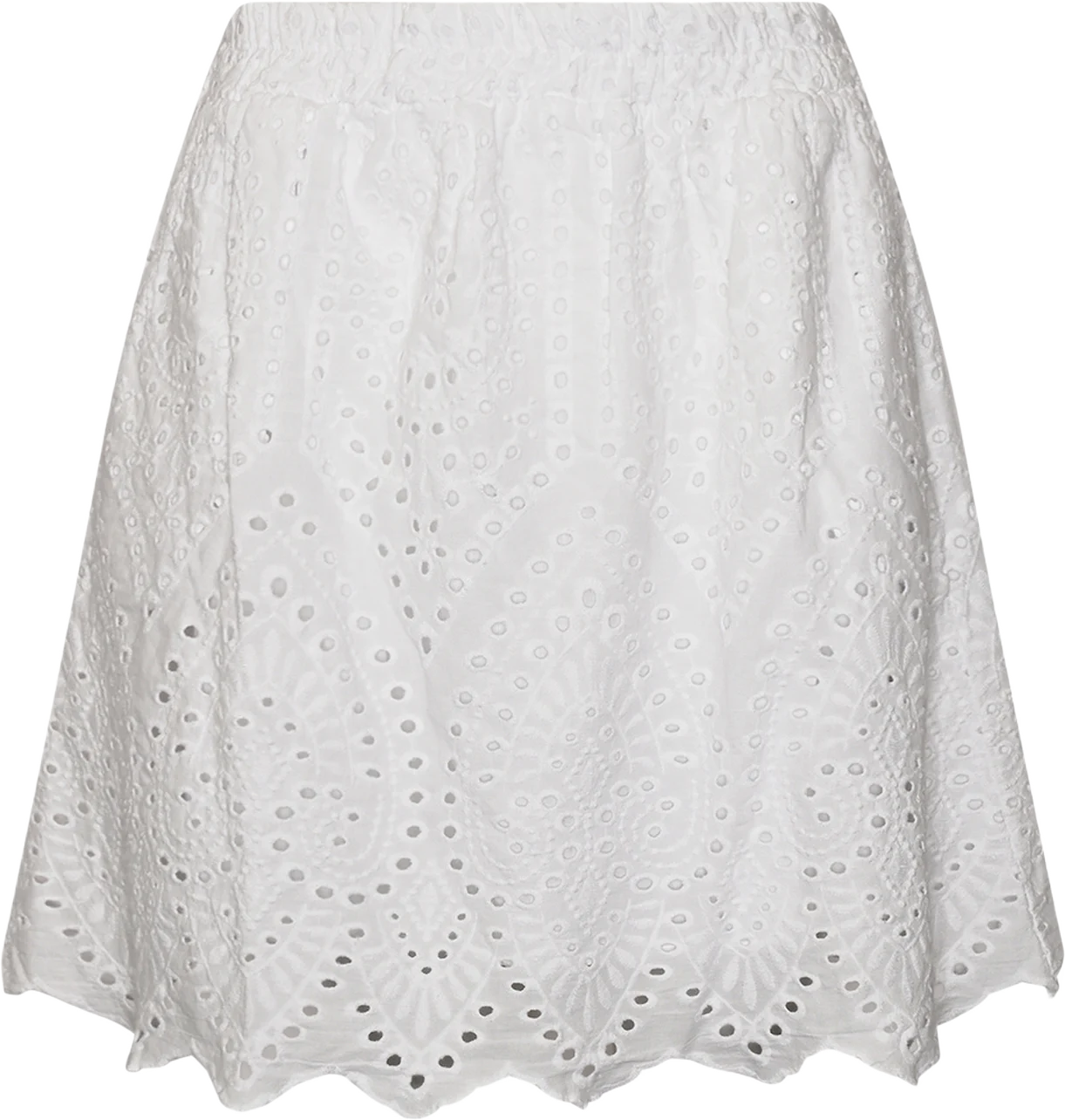 Dalia, Midi Skirt, Cotton - White