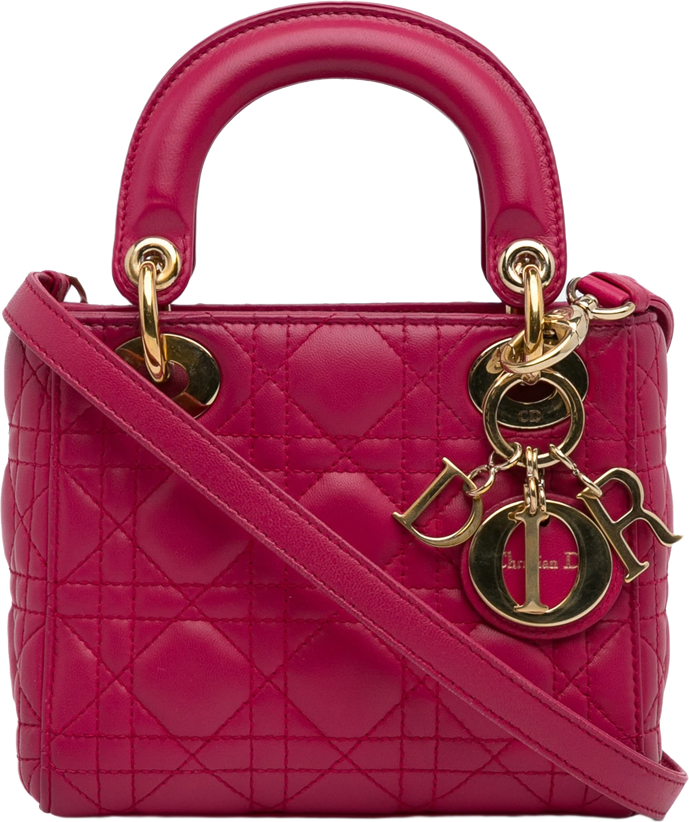 Dior Mini Lambskin Cannage Lady Dior