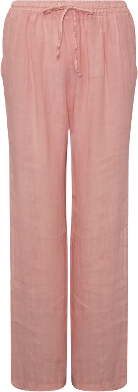 18870, Pants, Linen - New Rose