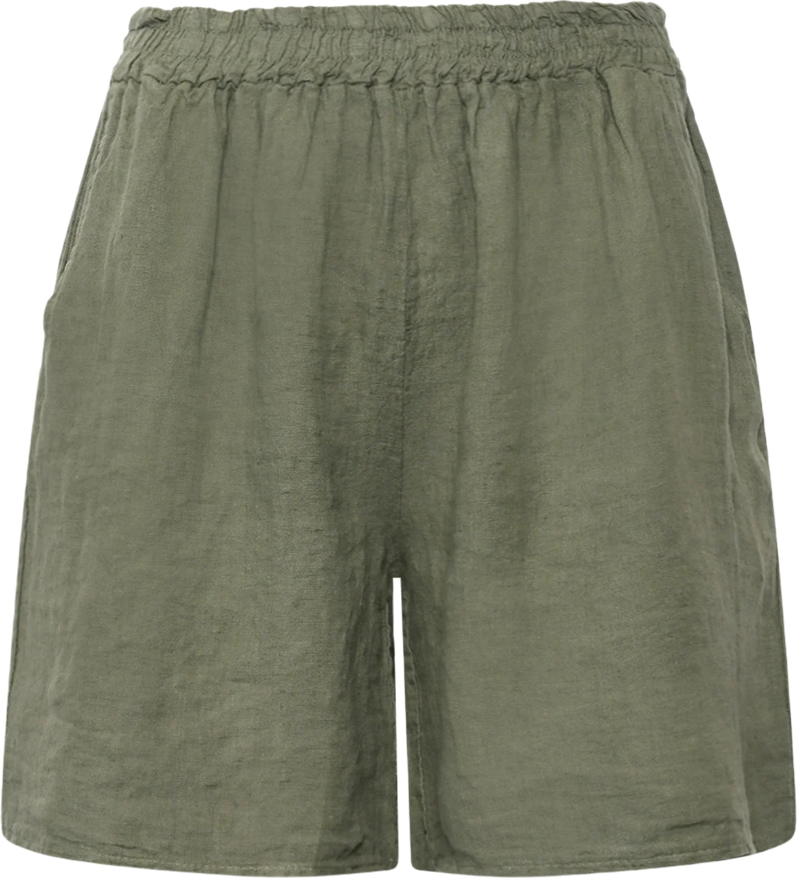 Tracy, Shorts, Linen - Army