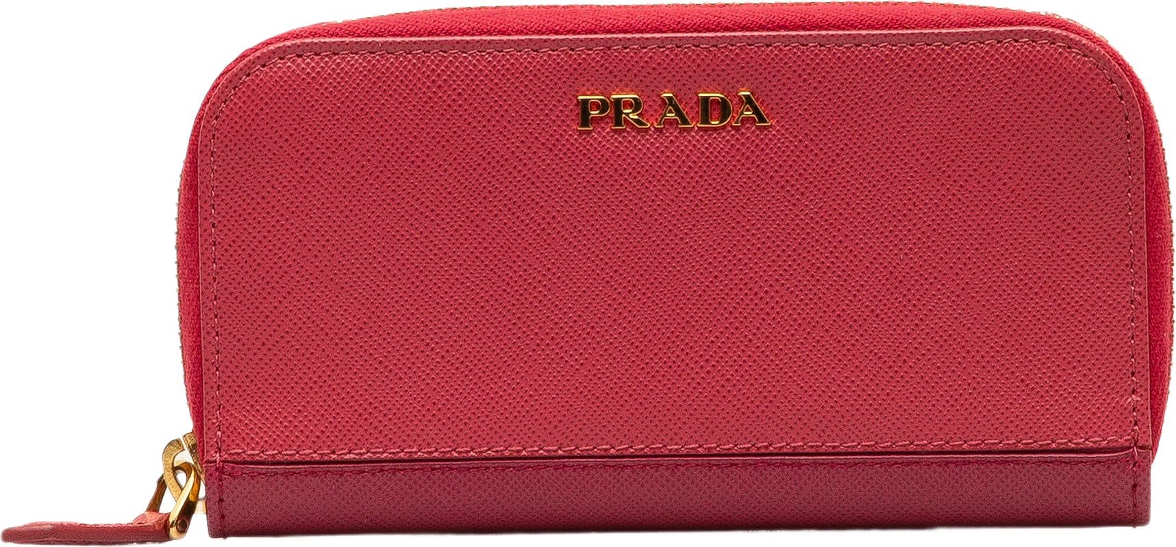 Prada Saffiano Zip Around 6 Key Holder