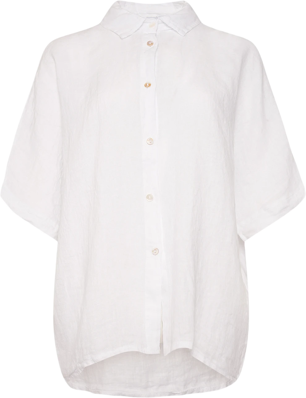 Abbi, Shirt, Linen - White