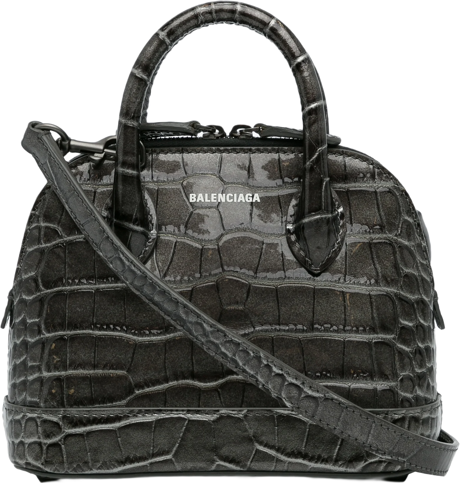 Balenciaga Xs Embossed Ville Satchel