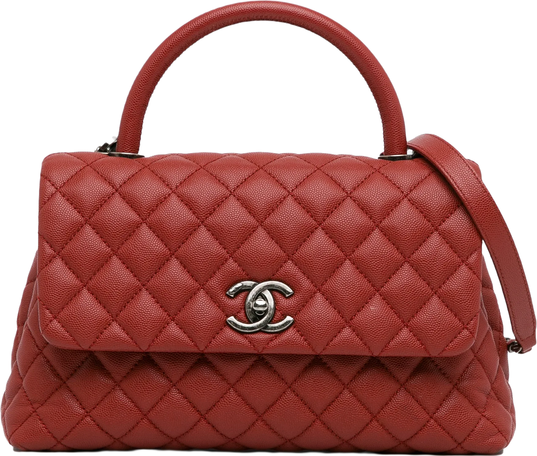 Chanel Small Caviar Coco Top Handle Bag