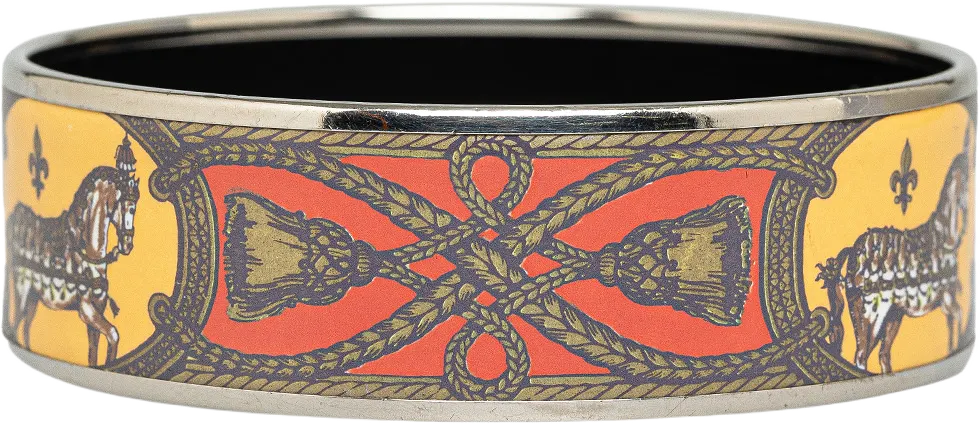 Hermès Grand Apparat Wide Enamel Bangle