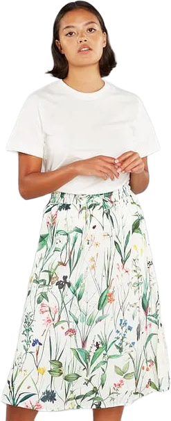 Skirt Klippan Flower Field Off-white