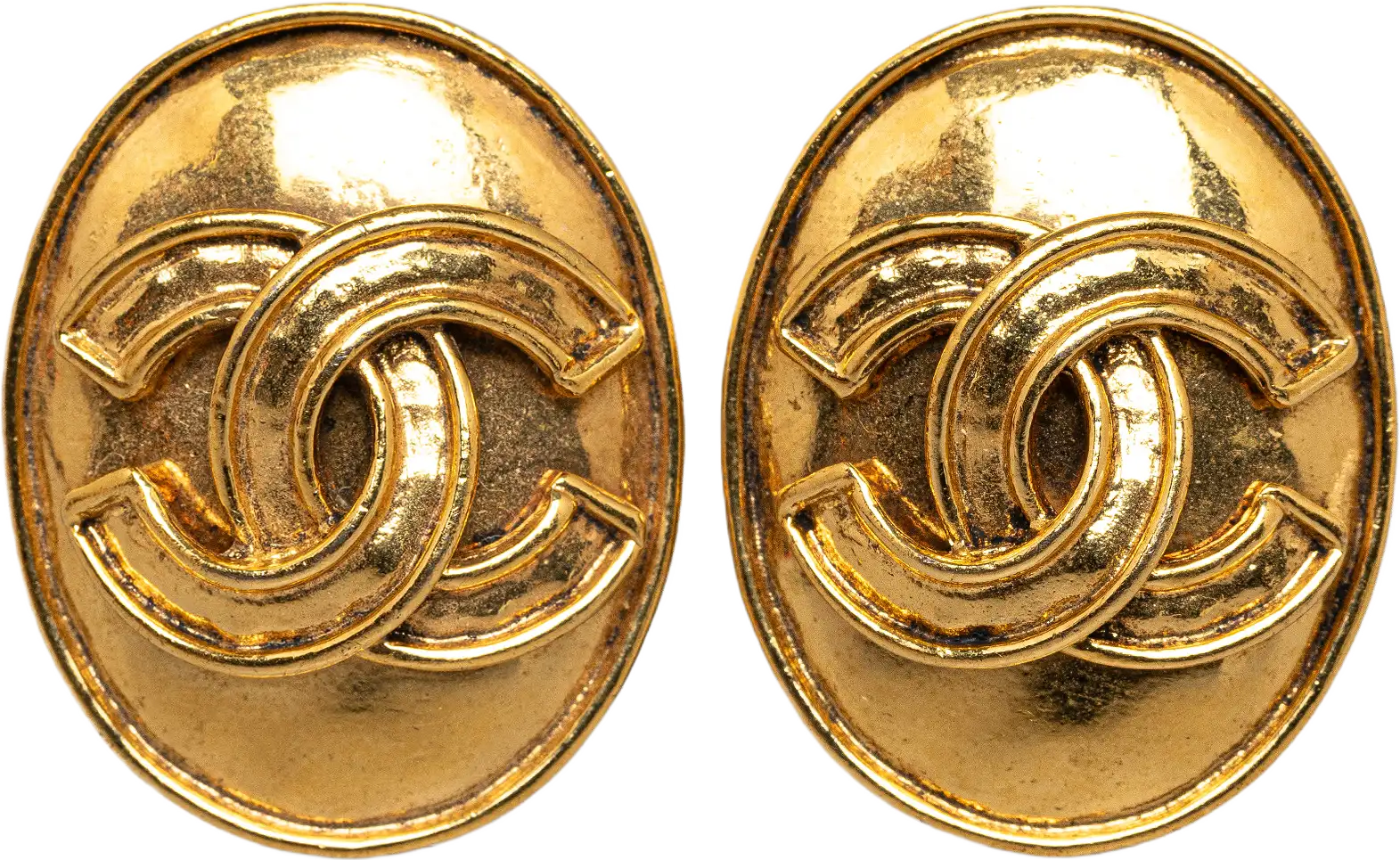 Chanel Cc Clip On Earrings