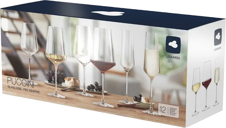 PUCCINI Vinglas Set 12-pack Vinglas/Champagneglas