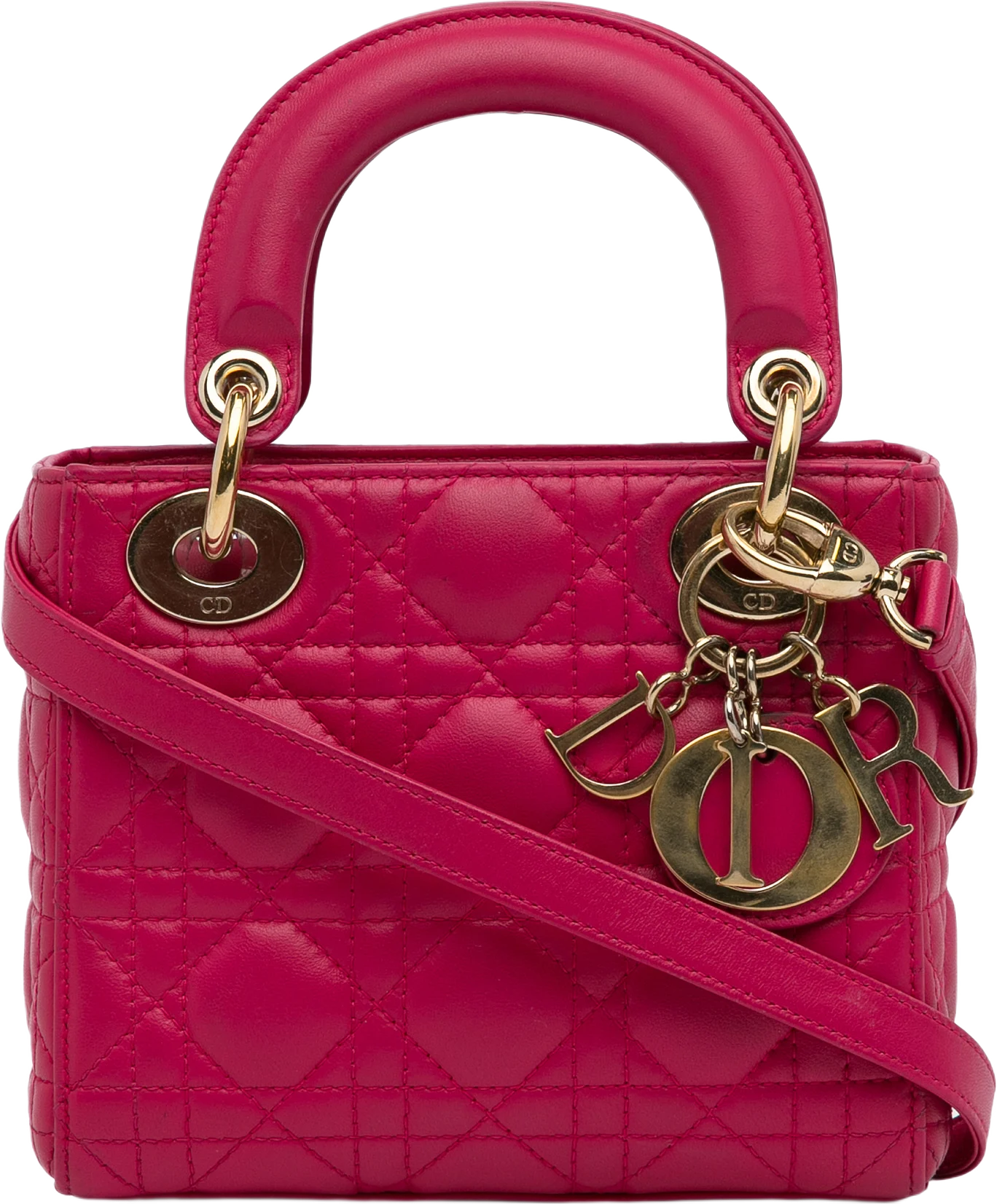 Dior Mini Lambskin Cannage Lady Dior