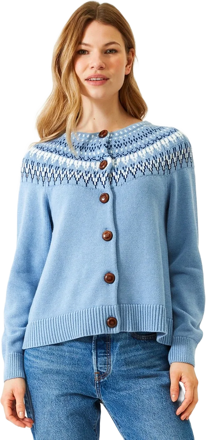 - Joelle Cotton Cardigan Lightblue