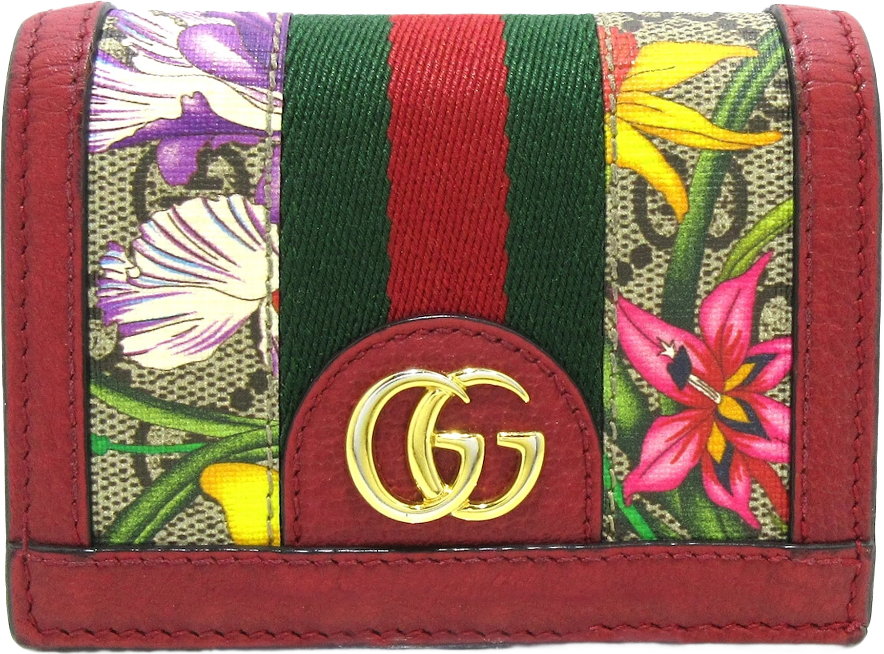 Gucci Gg Supreme Flora Ophidia Small Wallet