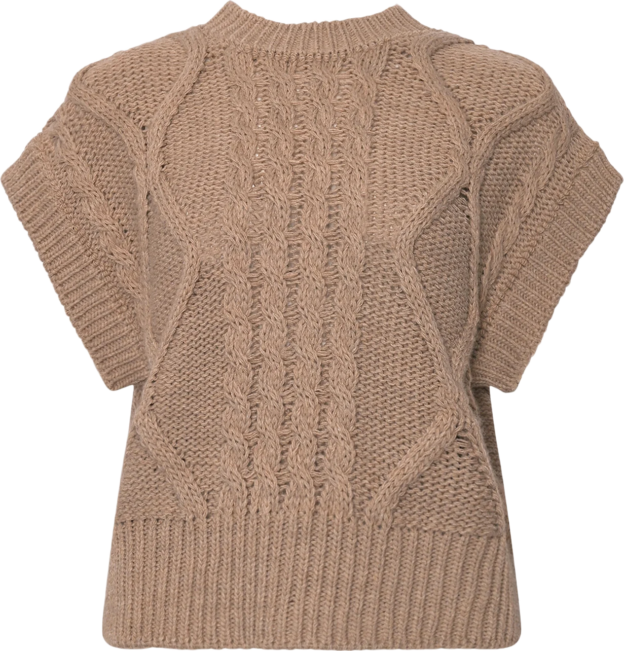 Carla, Vest Knit - Beige