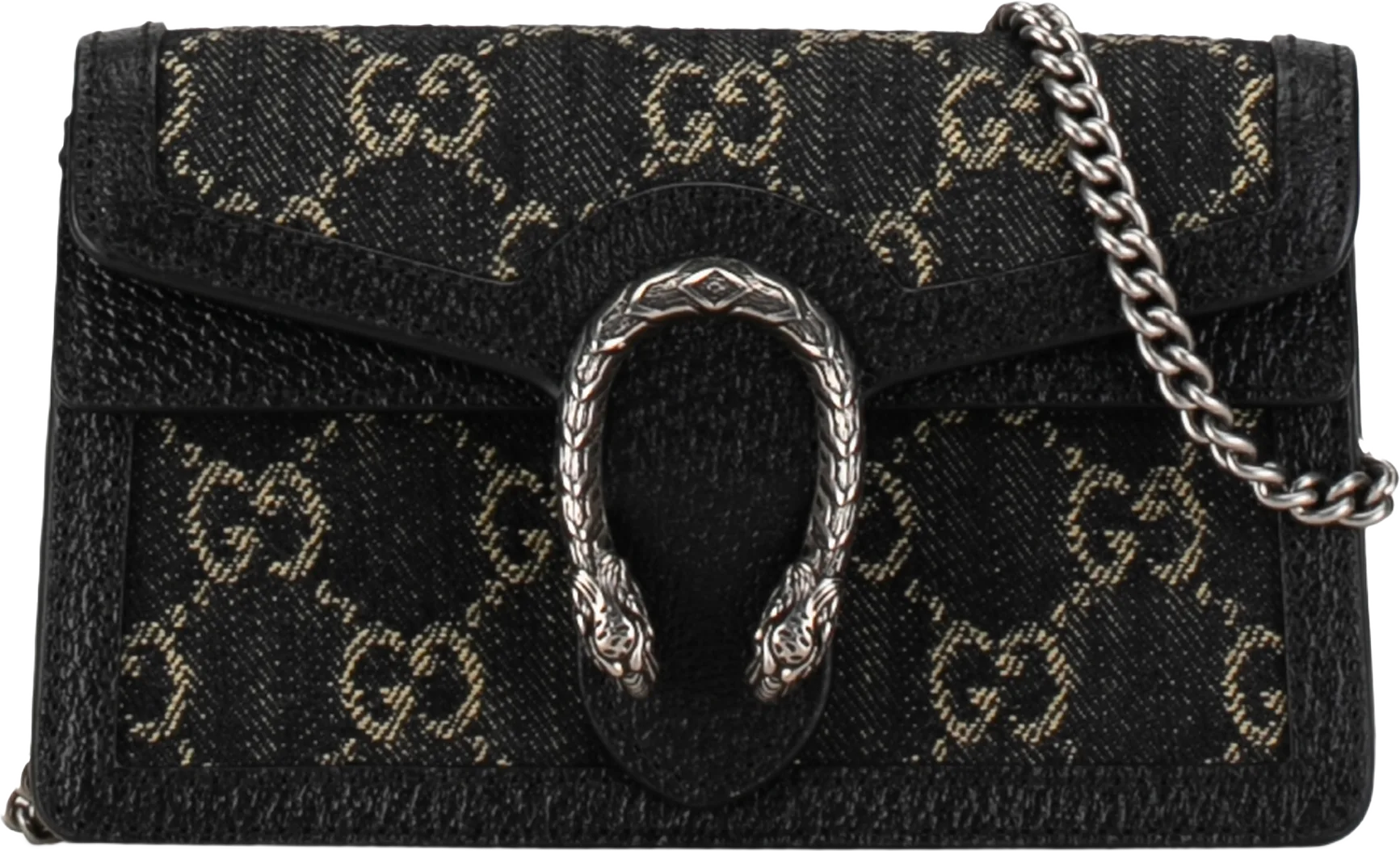 Gucci Super Mini Gg Denim Dionysus Crossbody Bag