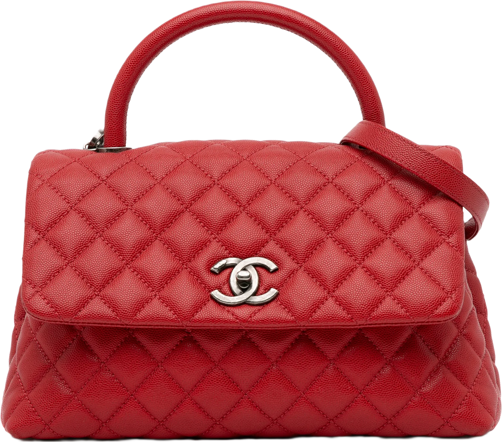 Chanel Medium Caviar Coco Top Handle Bag