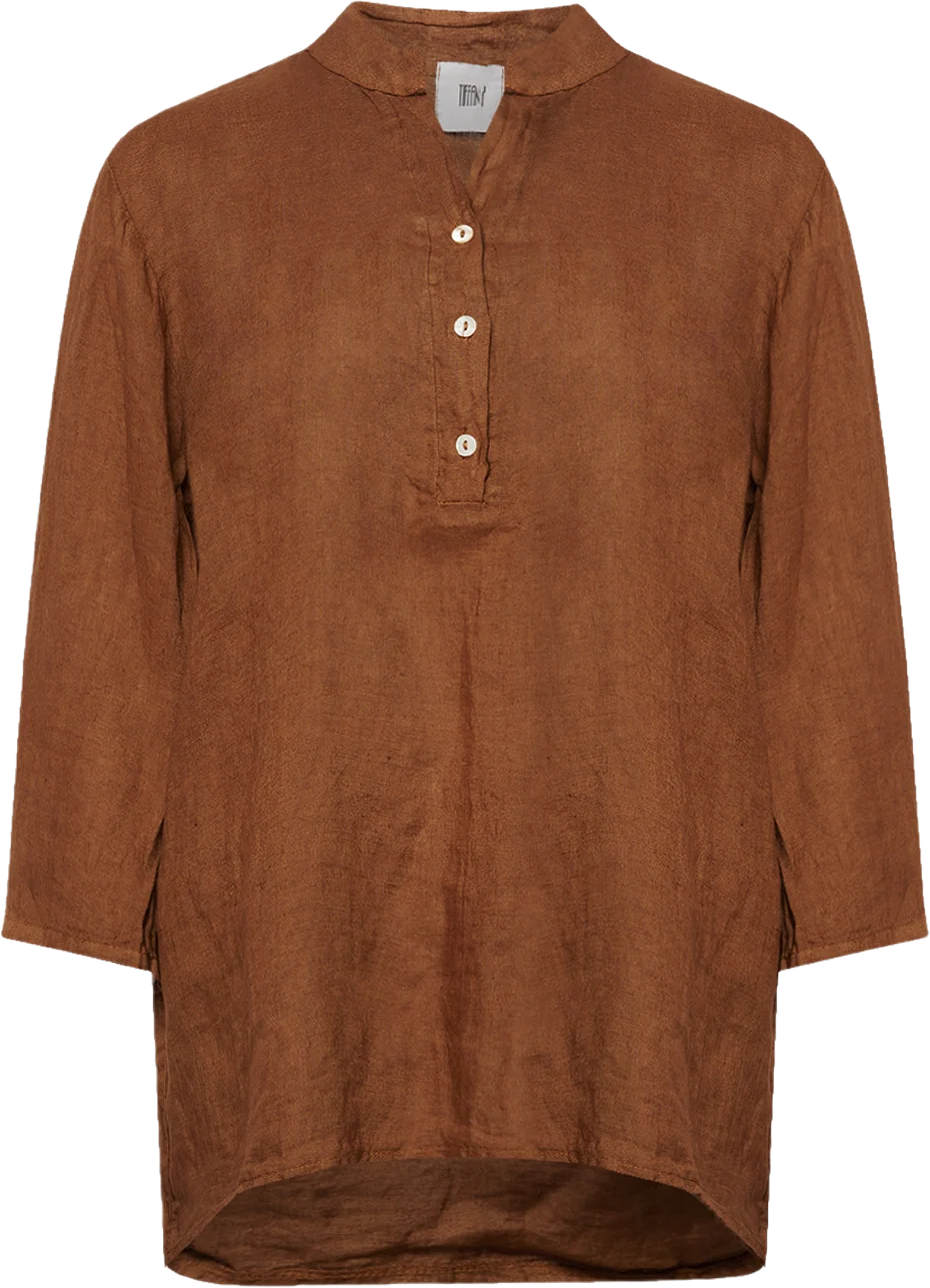 17661, Shirt, Linen - New Camel