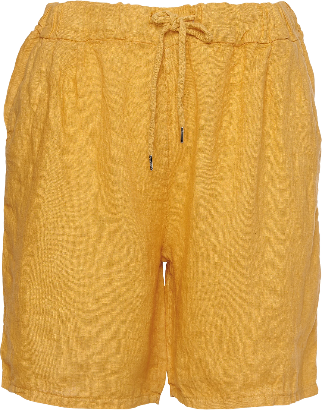 181017, Shorts, Linen - Senape Yellow