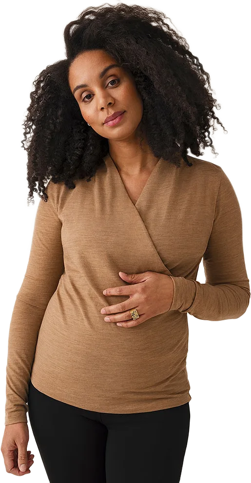 Merino Wrap Top