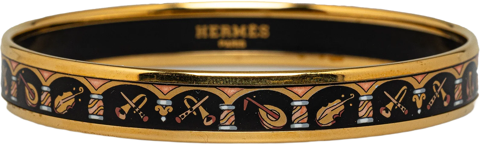 Hermes Narrow Enamel Bangle