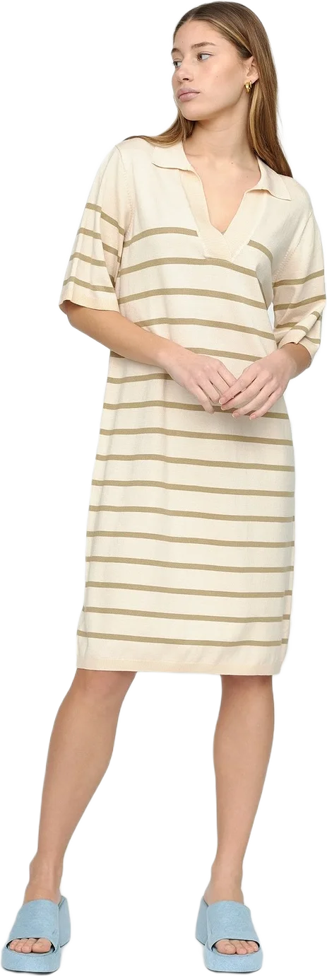 Srlea Polo Knit Dress - Olive Gray