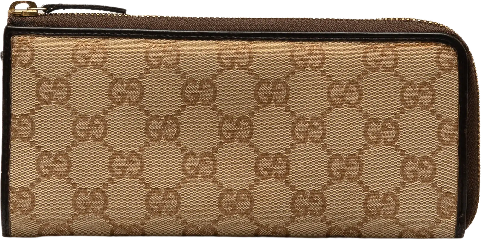 Gucci Gg Canvas Zip Around Long Wallet