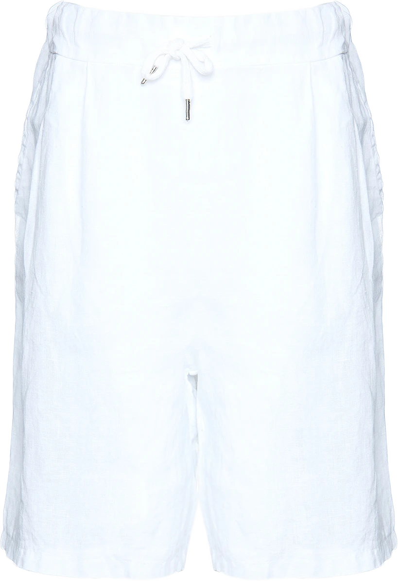 181017, Shorts, Linen - White