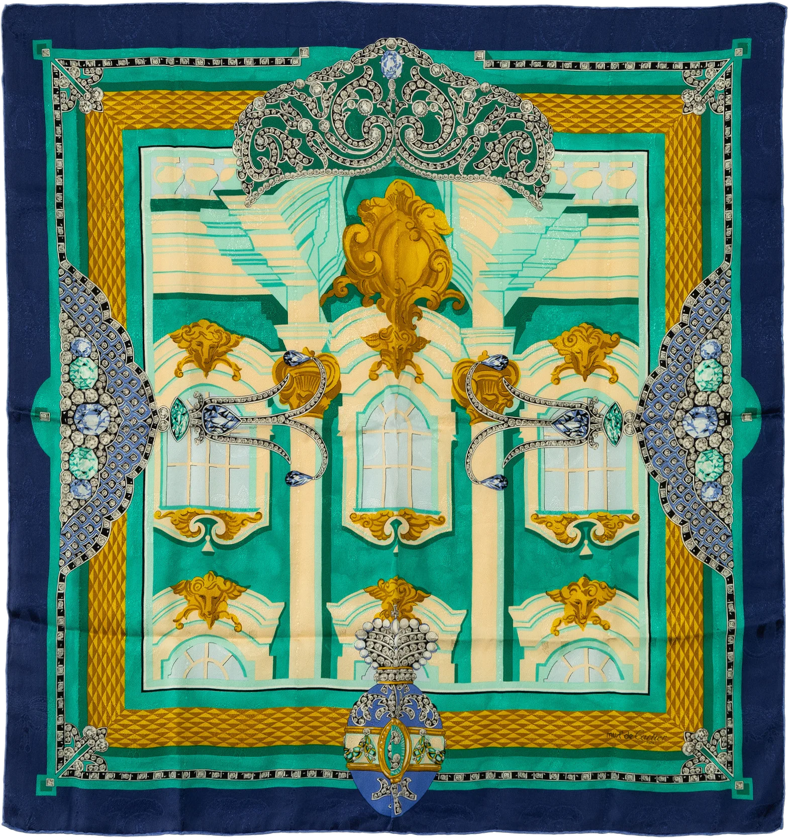 Cartier Printed Silk Scarf