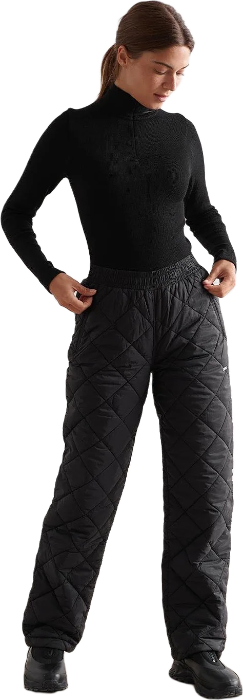 Black Quilted Pants