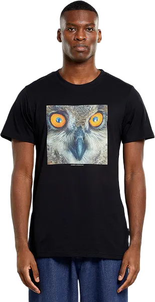 T-shirt Stockholm Owl Black