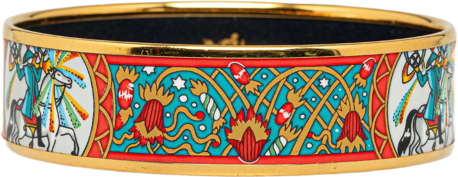 Hermès Wide Enamel Bangle