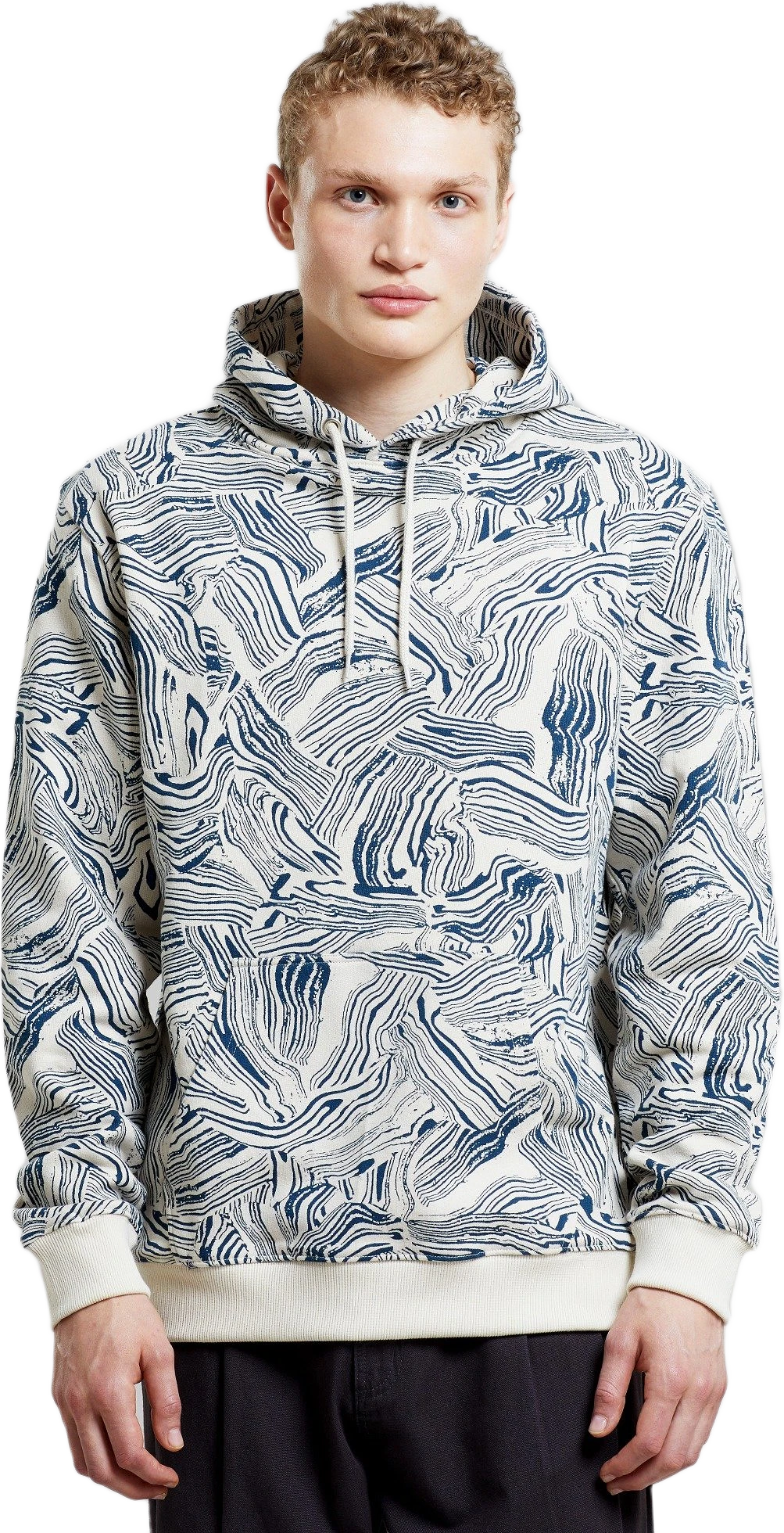 Hoodie Falun Clay Swirl Light Oat White