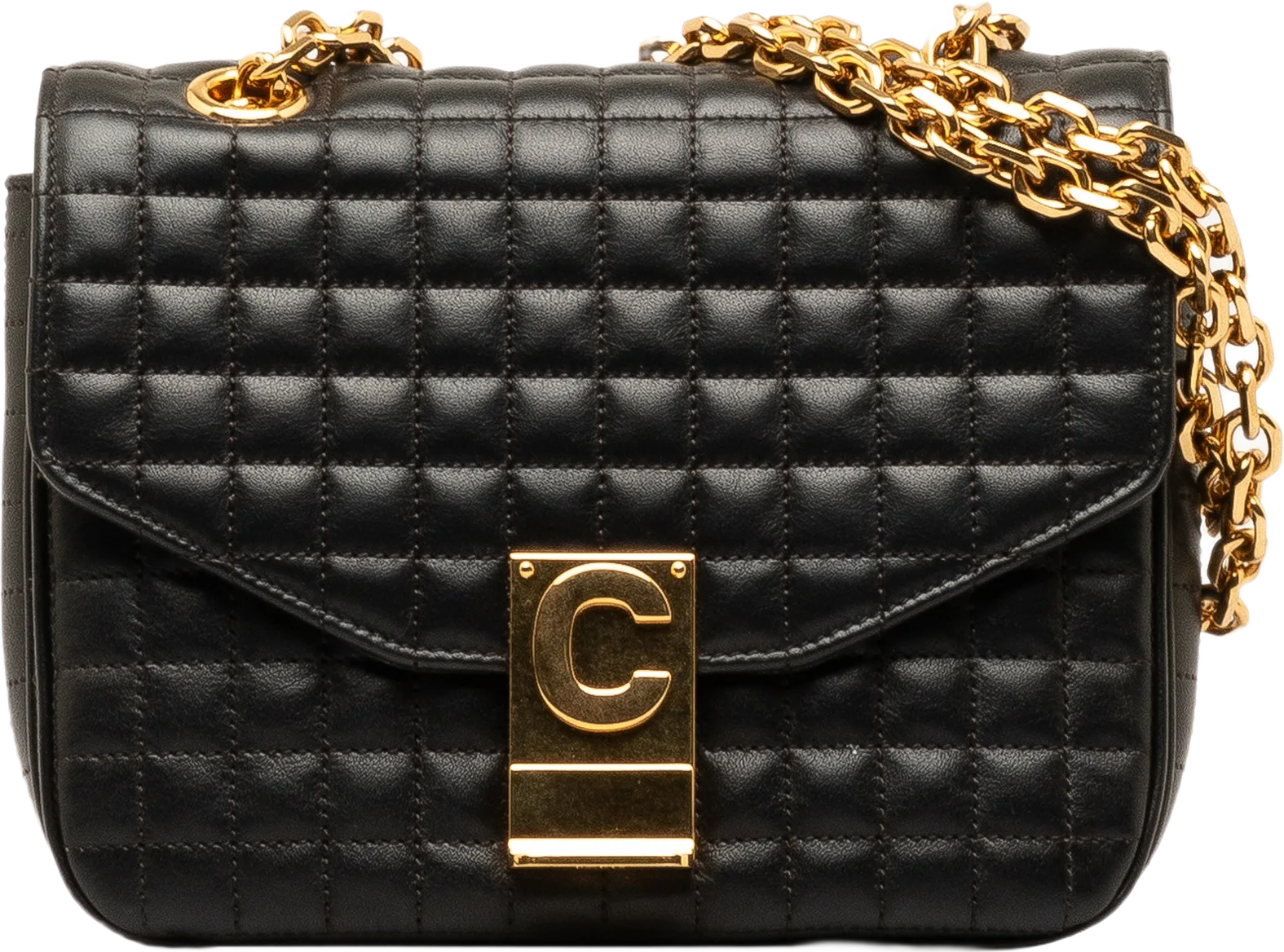 Celine Small Quilted Calfskin C Bag