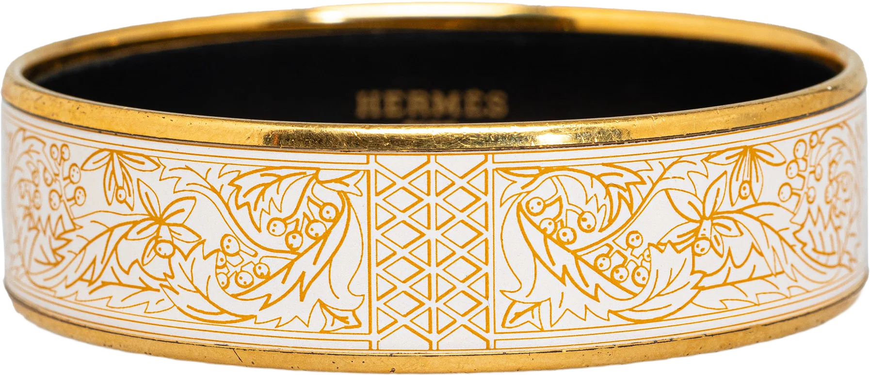 Hermes Wide Enamel Bangle