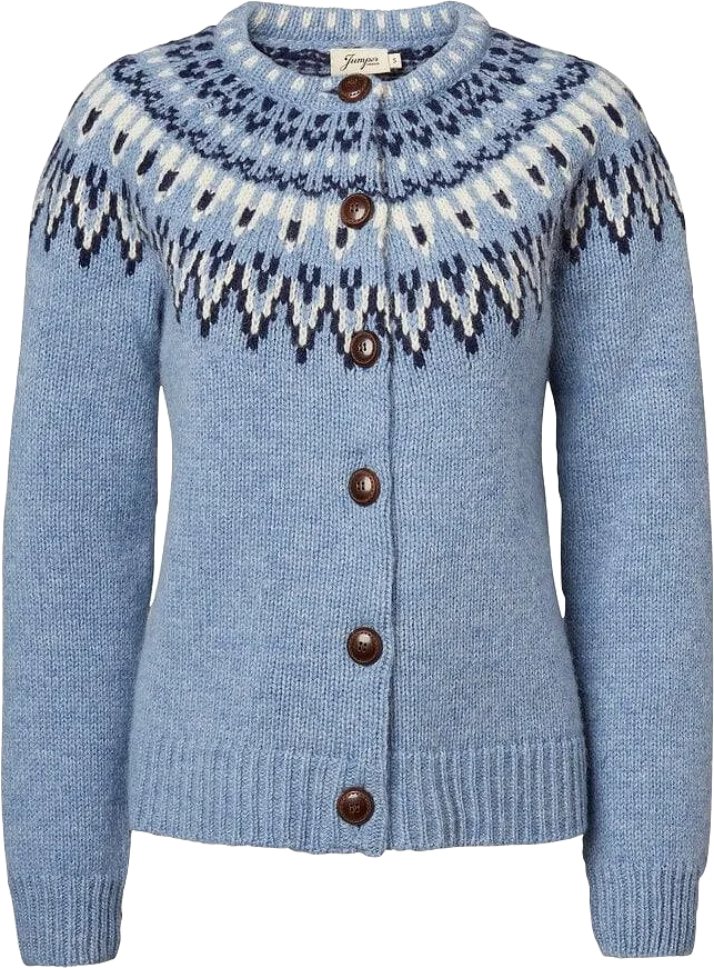 Ljusblå Stickad Cardigan - Joelle Cardigan Lightblue