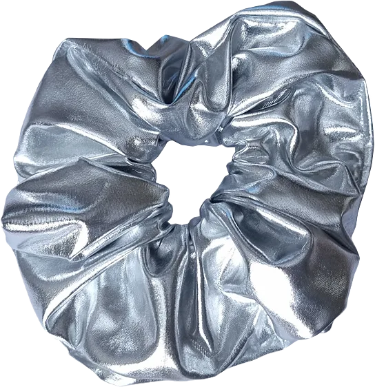 Stor Mjuk Metallic Scrunchie