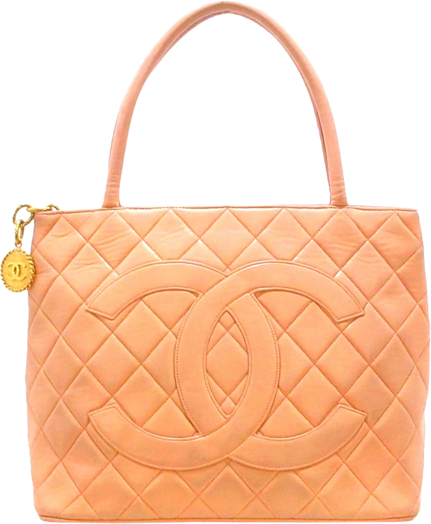 Chanel Medallion Caviar Leather Tote Bag