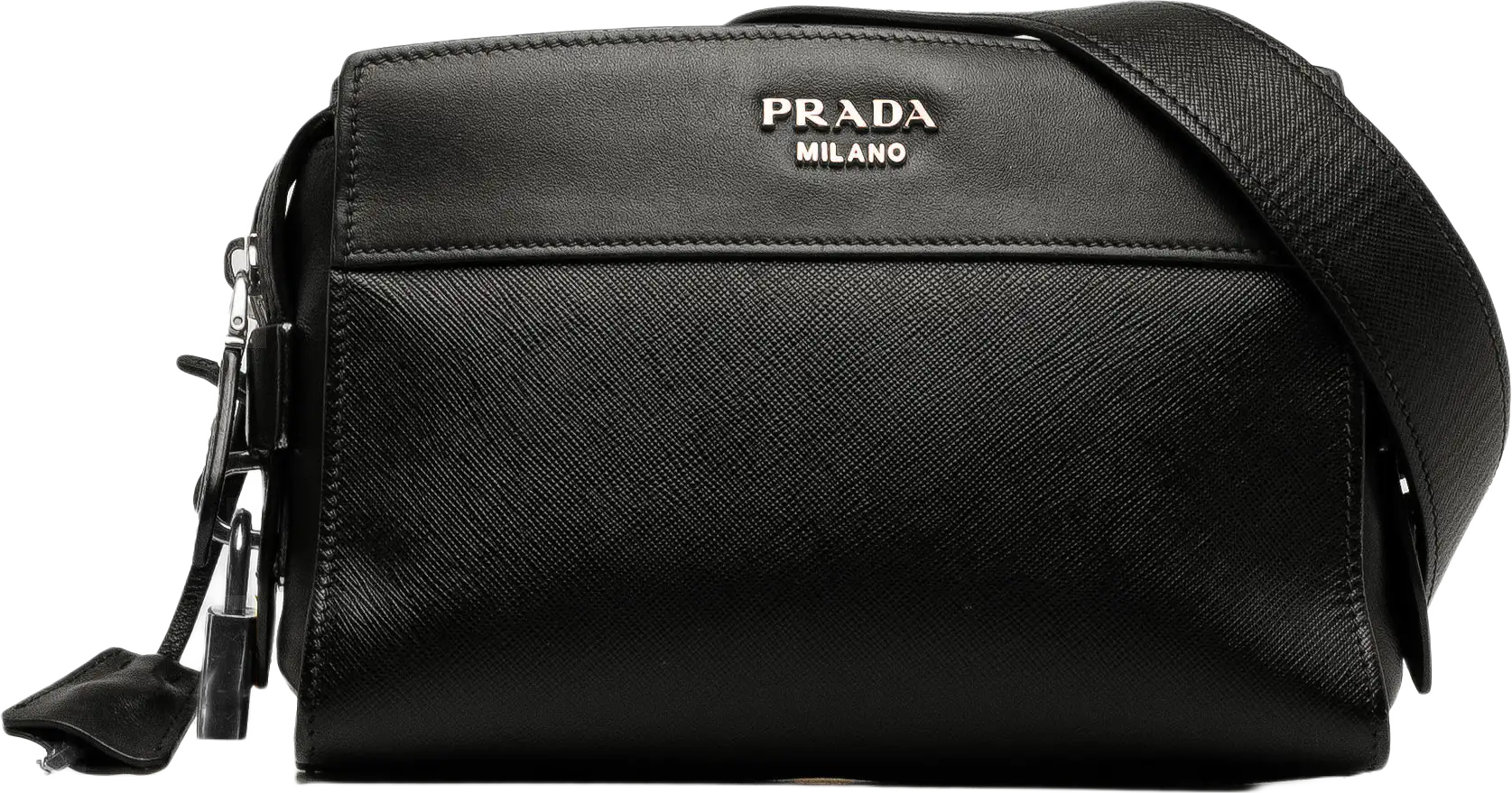 Prada Saffiano And City Calf Esplanade Crossbody