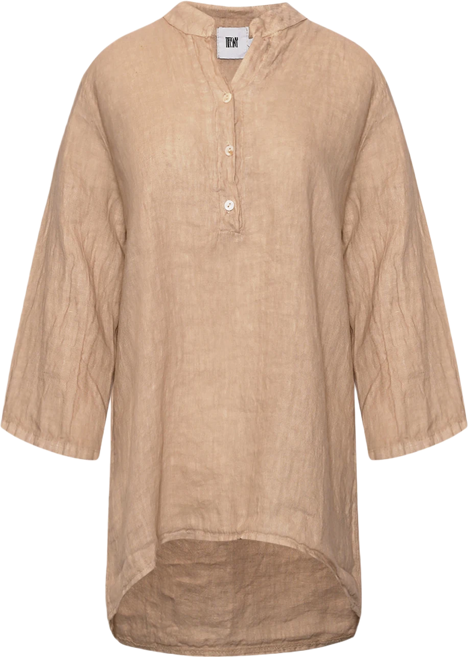 17661, Shirt, Linen - Soft Grey
