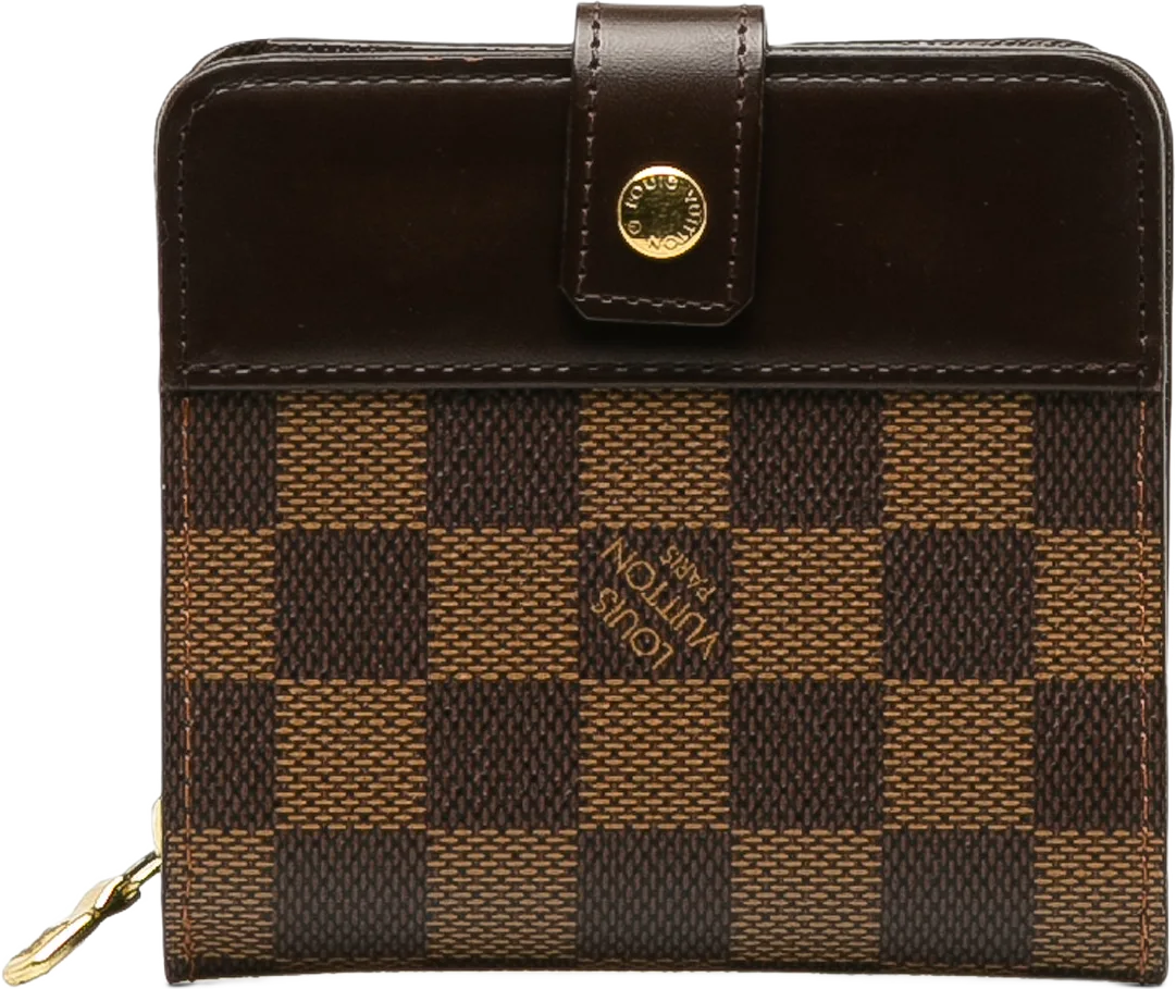 Louis Vuitton Damier Ebene Compact Zip Wallet