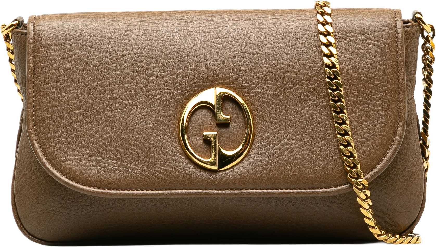 Gucci Medium Leather 1973 Chain Shoulder Bag