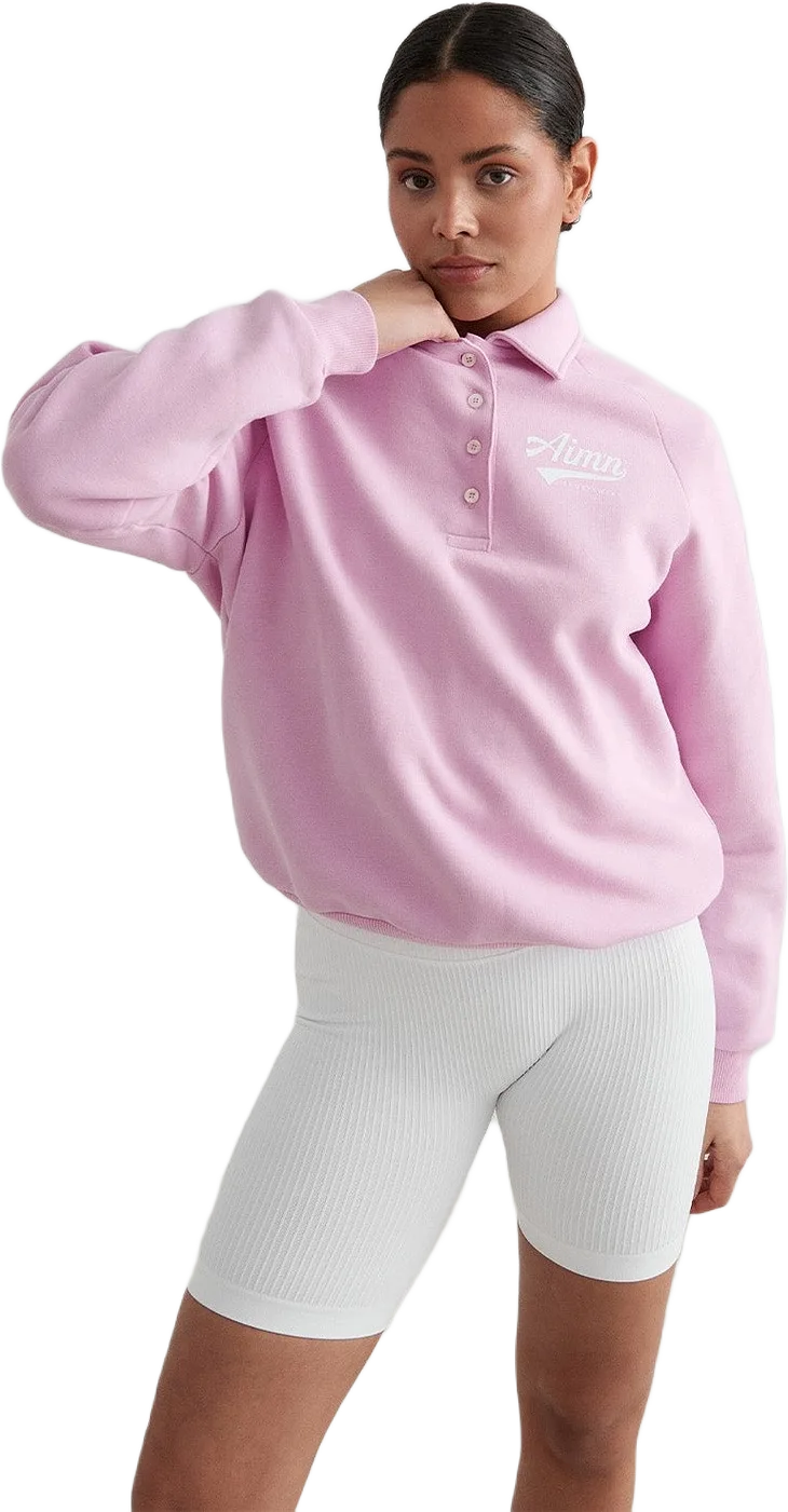 Cotton Candy Pitch Polo Sweatshirt