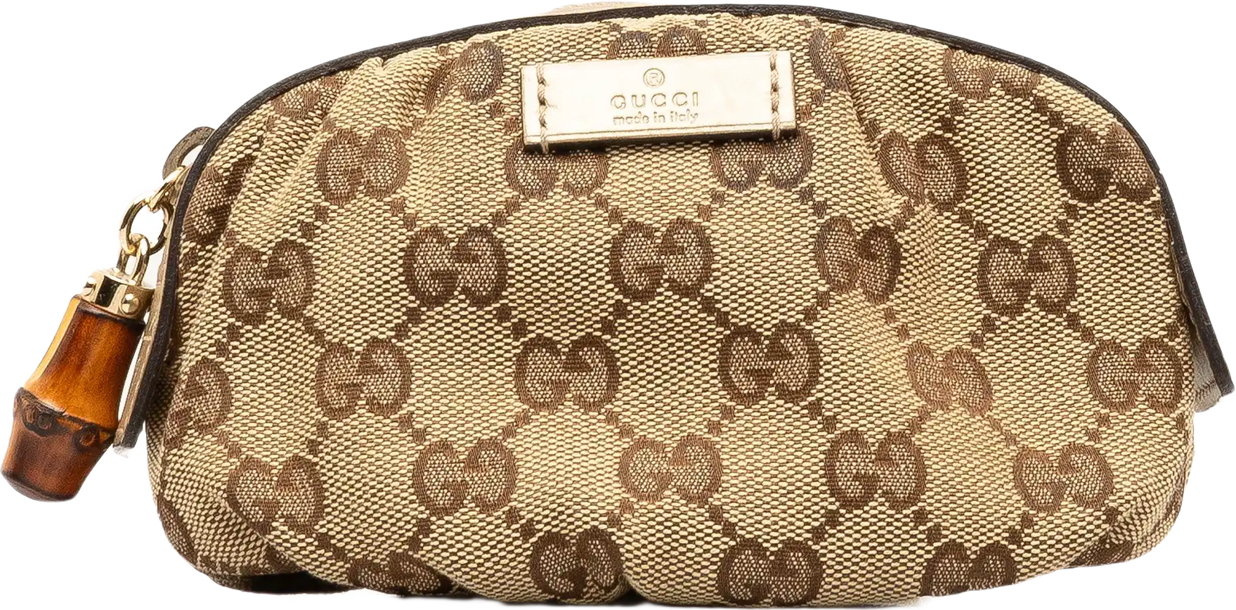 Gucci Gg Canvas Bamboo Cosmetic Pouch