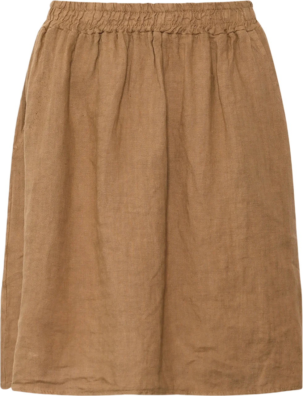 Hildur, Midi Skirt, Linen - Light Brown