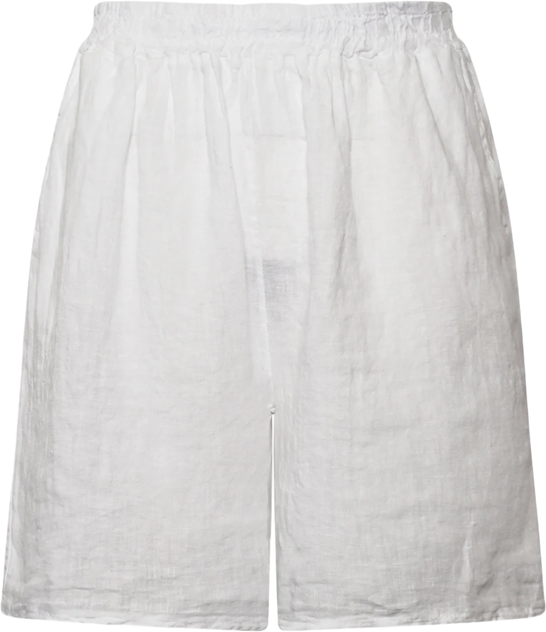 Tracy, Shorts, Linen - White