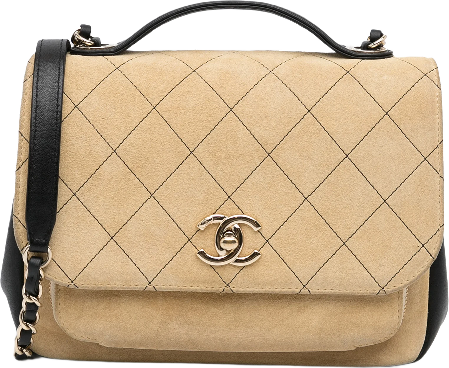 Chanel Business Affinity Suede Flap