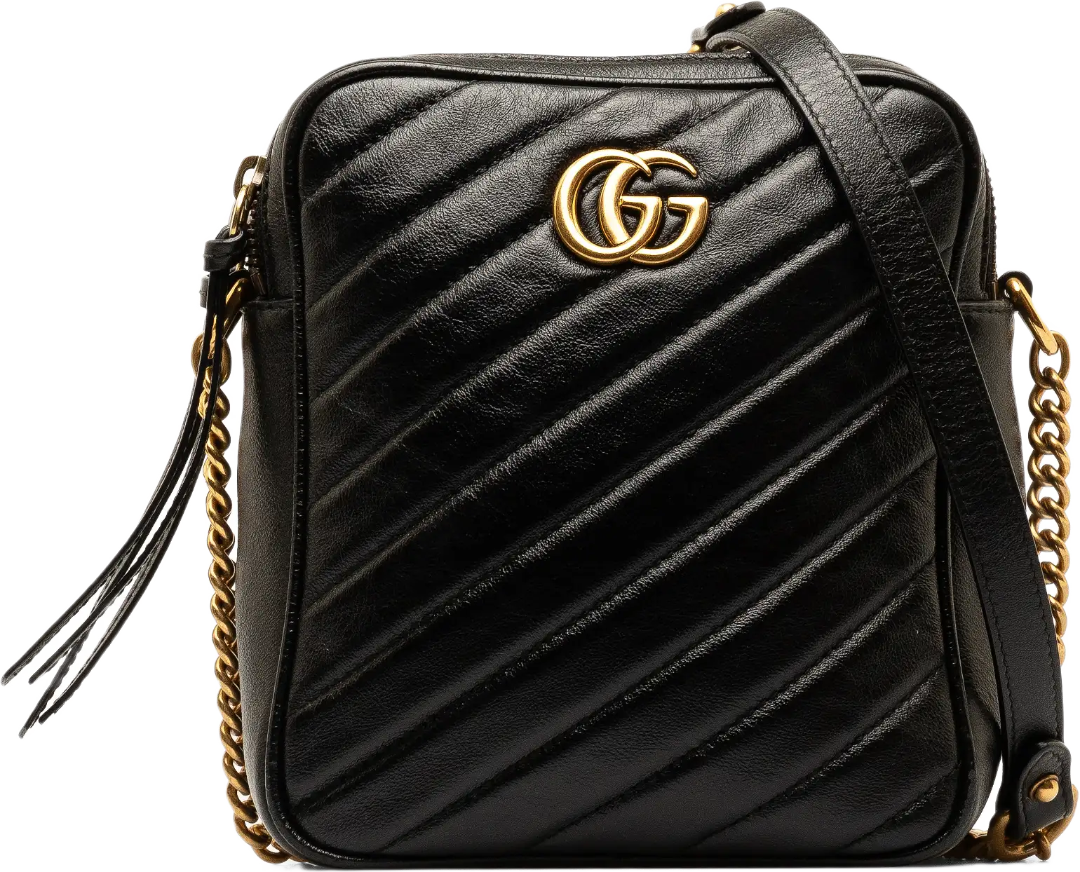 Gucci Gg Marmont Double Zip Camera Bag