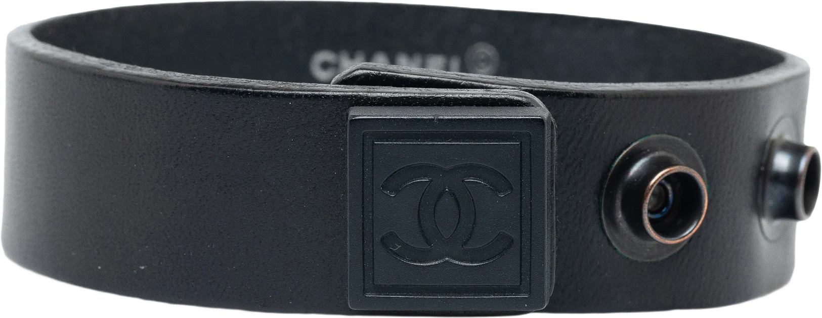 Chanel Cc Leather Bracelet