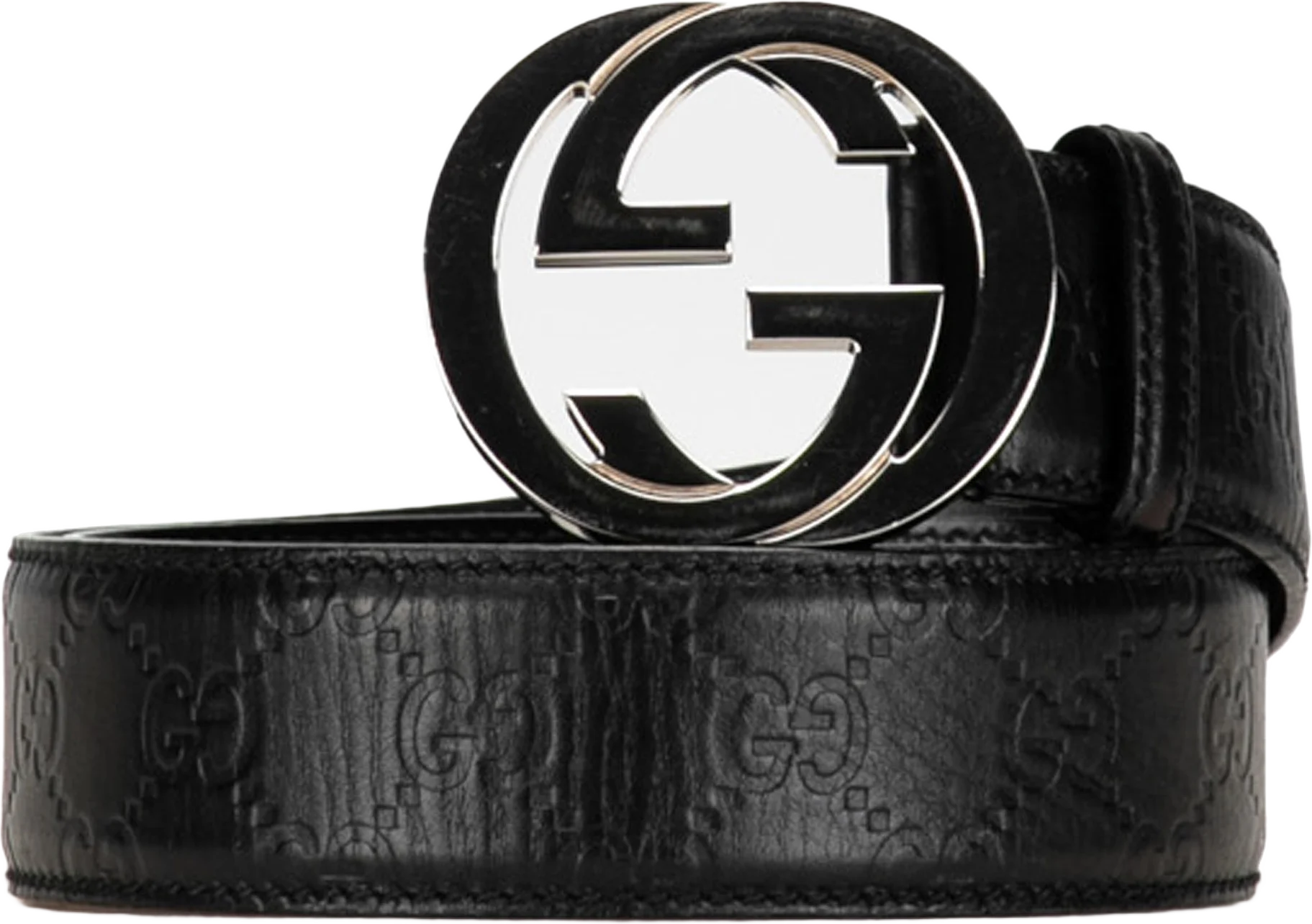 Gucci Guccissima Interlocking G Belt